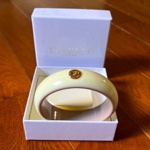 Ti Sento off white resin bangle bracelet.  New